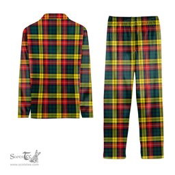 ScotsTee Shop Scottish Masterton Crest Tartan Pajama Satin Velvet Flannel Pajama Set