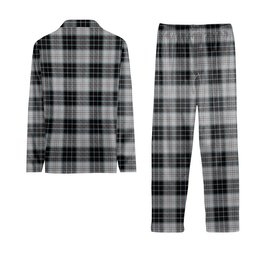 ScotsTee Shop Scottish McRae Dress Crest Tartan Pajama Satin Velvet Flannel Pajama Set
