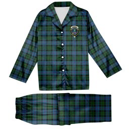 ScotsTee Shop Scottish Morrison Society Crest Tartan Pajama Satin Velvet Flannel Pajama Set