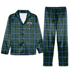 ScotsTee Shop Scottish Morrison Society Crest Tartan Pajama Satin Velvet Flannel Pajama Set