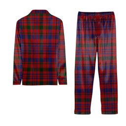 ScotsTee Shop Scottish Murray of Tullibardine Crest Tartan Pajama Satin Velvet Flannel Pajama Set