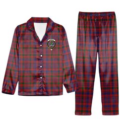 ScotsTee Shop Scottish Murray of Tullibardine Crest Tartan Pajama Satin Velvet Flannel Pajama Set