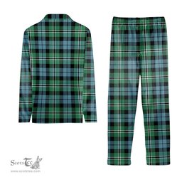 ScotsTee Shop Scottish Melville SC Crest Tartan Pajama Satin Velvet Flannel Pajama Set