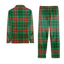 ScotsTee Shop Scottish Muirhead Modern Crest Tartan Pajama Satin Velvet Flannel Pajama Set