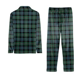 ScotsTee Shop Scottish Melville Crest Tartan Pajama Satin Velvet Flannel Pajama Set