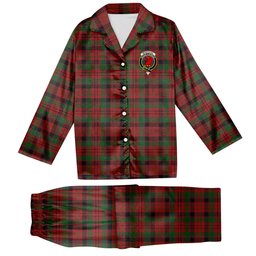 ScotsTee Shop Scottish McNeacail Crest Tartan Pajama Satin Velvet Flannel Pajama Set