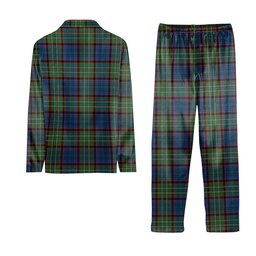 ScotsTee Shop Scottish Nicolson Hunting Ancient Crest Tartan Pajama Satin Velvet Flannel Pajama Set