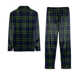 ScotsTee Shop Scottish McNeil of Colonsay Crest Tartan Pajama Satin Velvet Flannel Pajama Set