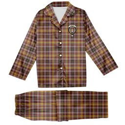 ScotsTee Shop Scottish McKay of Strathnaver Ancient Crest Tartan Pajama Satin Velvet Flannel Pajama Set