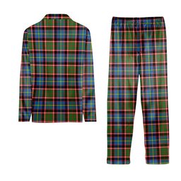 ScotsTee Shop Scottish Norvel Crest Tartan Pajama Satin Velvet Flannel Pajama Set