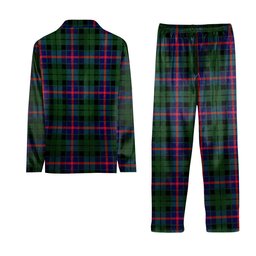 ScotsTee Shop Scottish Morrison Modern Crest Tartan Pajama Satin Velvet Flannel Pajama Set