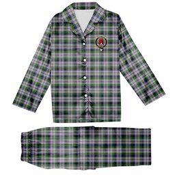 ScotsTee Shop Scottish McNaughton Dress Crest Tartan Pajama Satin Velvet Flannel Pajama Set