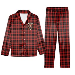 ScotsTee Shop Scottish Murray of Ochtertyre Ancient Crest Tartan Pajama Satin Velvet Flannel Pajama Set