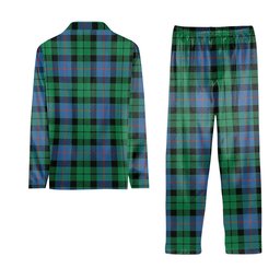 ScotsTee Shop Scottish Morrison Ancient Crest Tartan Pajama Satin Velvet Flannel Pajama Set