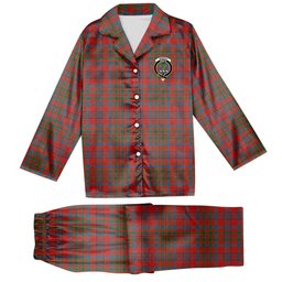 ScotsTee Shop Scottish Murray of Tullibardine Ancient Crest Tartan Pajama Satin Velvet Flannel Pajama Set