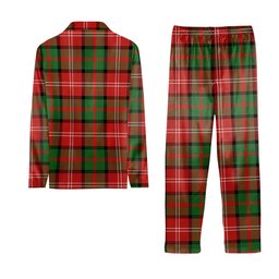 ScotsTee Shop Scottish Nesbitt Ancient Crest Tartan Pajama Satin Velvet Flannel Pajama Set
