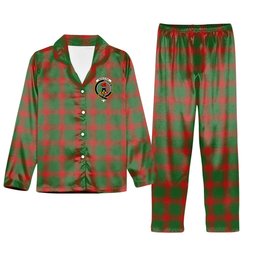 ScotsTee Shop Scottish Middleton Ancient Crest Tartan Pajama Satin Velvet Flannel Pajama Set
