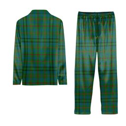 ScotsTee Shop Scottish Moncreiffe of Atholl Ancient Crest Tartan Pajama Satin Velvet Flannel Pajama Set