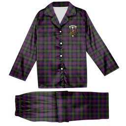 ScotsTee Shop Scottish McLennan Crest Tartan Pajama Satin Velvet Flannel Pajama Set