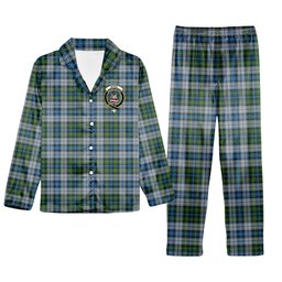 ScotsTee Shop Scottish McNeil Dress Crest Tartan Pajama Satin Velvet Flannel Pajama Set