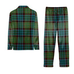 ScotsTee Shop Scottish McNicol Hunting Ancient Crest Tartan Pajama Satin Velvet Flannel Pajama Set