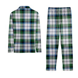 ScotsTee Shop Scottish McNaughton Dress Ancient Crest Tartan Pajama Satin Velvet Flannel Pajama Set