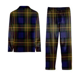 ScotsTee Shop Scottish Moore Crest Tartan Pajama Satin Velvet Flannel Pajama Set
