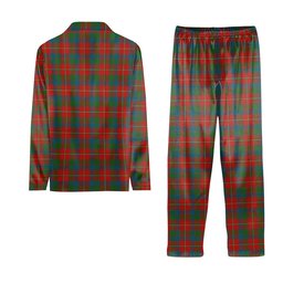 ScotsTee Shop Scottish Robertson White line New Ancient Crest Tartan Pajama Satin Velvet Flannel Pajama Set