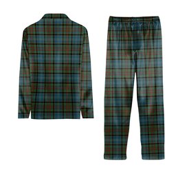 ScotsTee Shop Scottish Pasley Crest Tartan Pajama Satin Velvet Flannel Pajama Set
