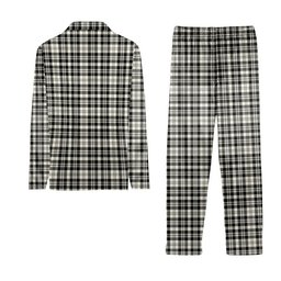 ScotsTee Shop Scottish Scott Black and White Ancient Crest Tartan Pajama Satin Velvet Flannel Pajama Set