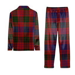 ScotsTee Shop Scottish Ross Crest Tartan Pajama Satin Velvet Flannel Pajama Set