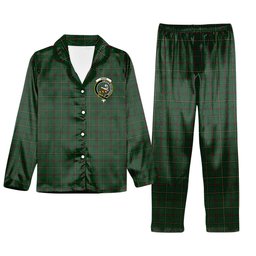 ScotsTee Shop Scottish Skene Hunting Crest Tartan Pajama Satin Velvet Flannel Pajama Set