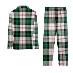 ScotsTee Shop Scottish Ross Arisaid Modern Crest Tartan Pajama Satin Velvet Flannel Pajama Set