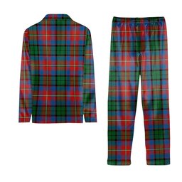 ScotsTee Shop Scottish Rattray of Lude Ancient Crest Tartan Pajama Satin Velvet Flannel Pajama Set