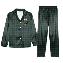 ScotsTee Shop Scottish Scott Hunting special Crest Tartan Pajama Satin Velvet Flannel Pajama Set