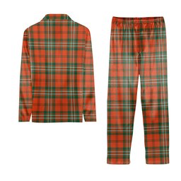 ScotsTee Shop Scottish Scott Ancient Crest Tartan Pajama Satin Velvet Flannel Pajama Set