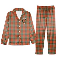 ScotsTee Shop Scottish Scott Ancient Crest Tartan Pajama Satin Velvet Flannel Pajama Set