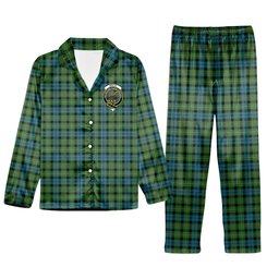 ScotsTee Shop Scottish Rollo Ancient Crest Tartan Pajama Satin Velvet Flannel Pajama Set