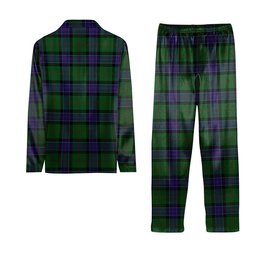 ScotsTee Shop Scottish Sinclair Hunting VS Crest Tartan Pajama Satin Velvet Flannel Pajama Set