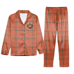 ScotsTee Shop Scottish Ross David Ancient Crest Tartan Pajama Satin Velvet Flannel Pajama Set