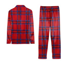 ScotsTee Shop Scottish Rait Crest Tartan Pajama Satin Velvet Flannel Pajama Set