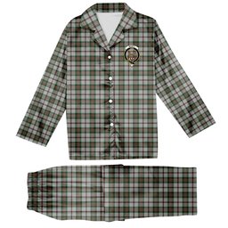 ScotsTee Shop Scottish Scott Dress 2 Crest Tartan Pajama Satin Velvet Flannel Pajama Set