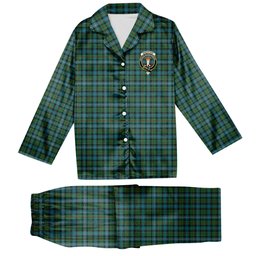 ScotsTee Shop Scottish Robertson Hunting Ancient Clan Crest Tartan Pajama Satin Velvet Flannel Pajama Set
