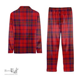 ScotsTee Shop Scottish Ross Old Modern Crest Tartan Pajama Satin Velvet Flannel Pajama Set