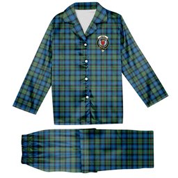 ScotsTee Shop Scottish Smith Ancient Crest Tartan Pajama Satin Velvet Flannel Pajama Set