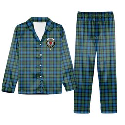 ScotsTee Shop Scottish Smith Ancient Crest Tartan Pajama Satin Velvet Flannel Pajama Set