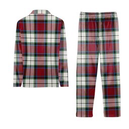 ScotsTee Shop Scottish Rose Dress Modern Crest Tartan Pajama Satin Velvet Flannel Pajama Set