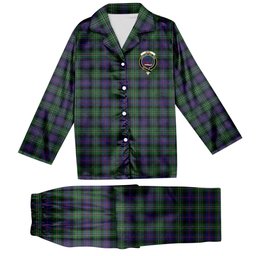 ScotsTee Shop Scottish Rose Hunting Crest Tartan Pajama Satin Velvet Flannel Pajama Set