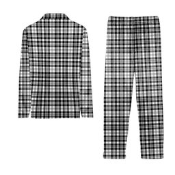 ScotsTee Shop Scottish Scott Black White Crest Tartan Pajama Satin Velvet Flannel Pajama Set