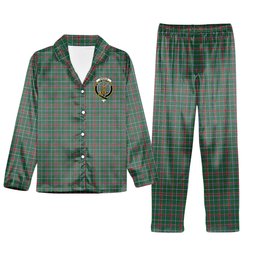 ScotsTee Shop Scottish Spence Fragment Modern Clan Crest Tartan Pajama Satin Velvet Flannel Pajama Set